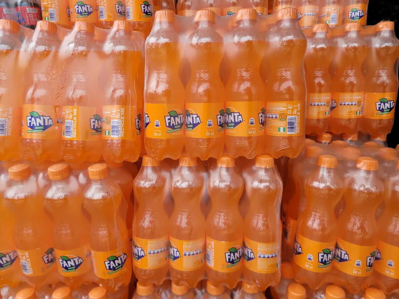 Packs of drinks at Adequate Depot